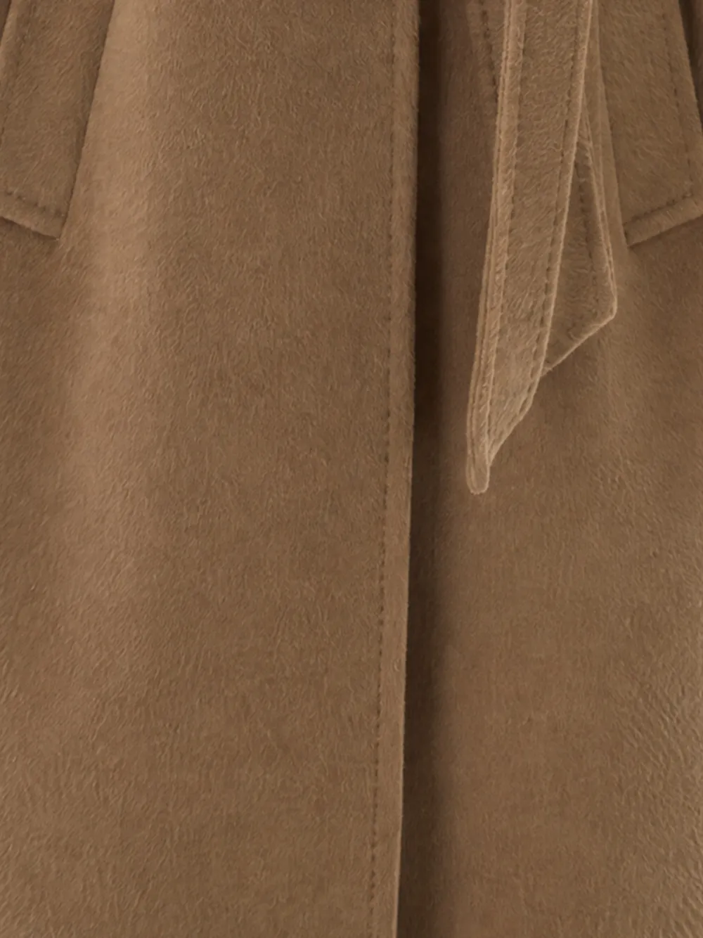 Weekend Max Mara Wollen en alpaca lange teddy jas Bruin