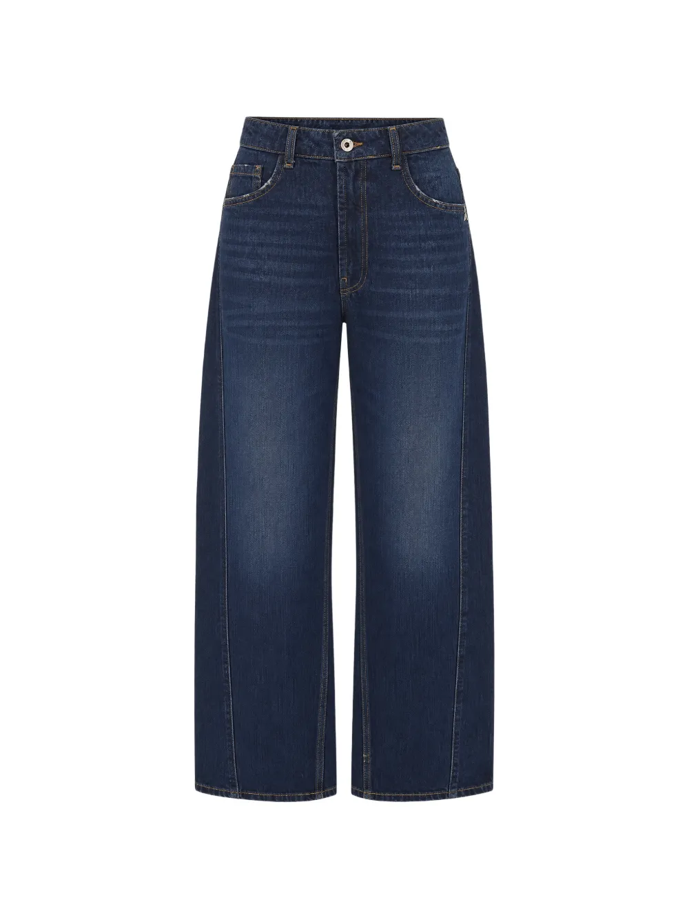Patrizia Pepe washed wide-leg jeans - Blu