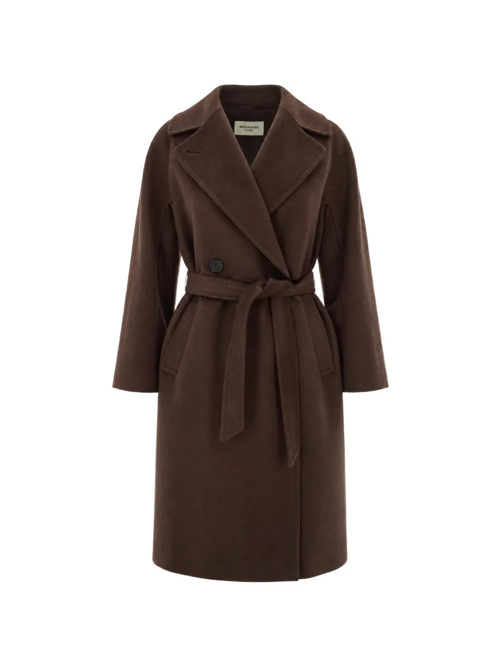 Weekend Max Mara belted double-breasted coat - Brown