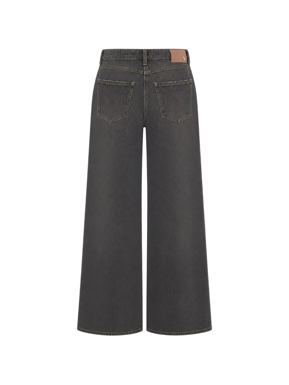 Patrizia Pepe Jeans met wijde pijpen Grijs
