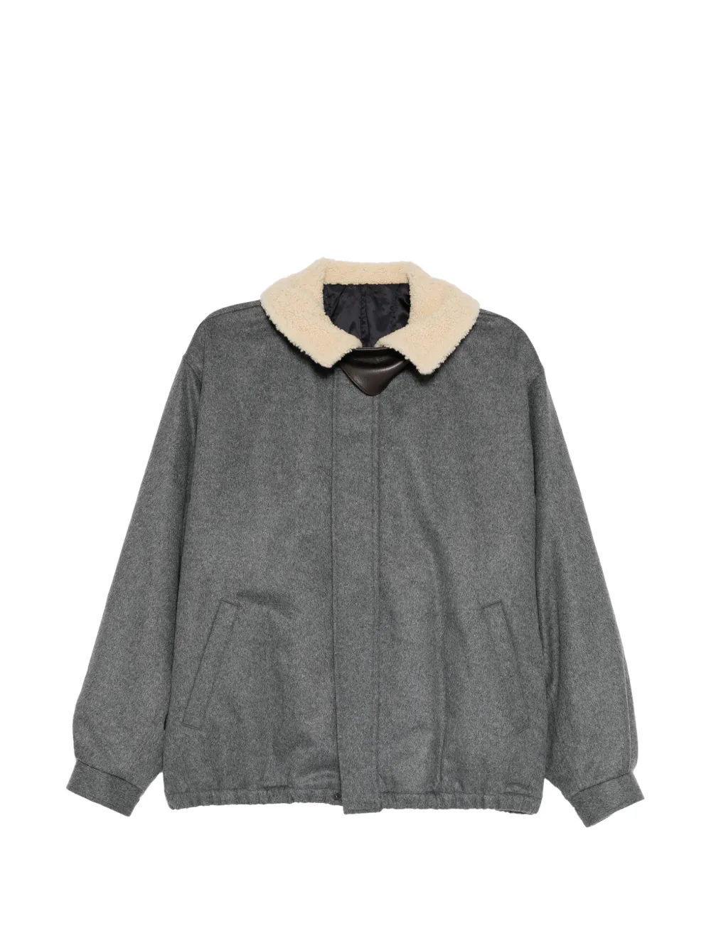 ssstein mouton-collar padded jacket | Grey | Image 1