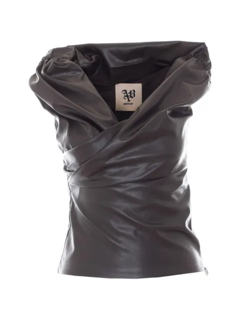 Aniye By Caly faux-leather top
