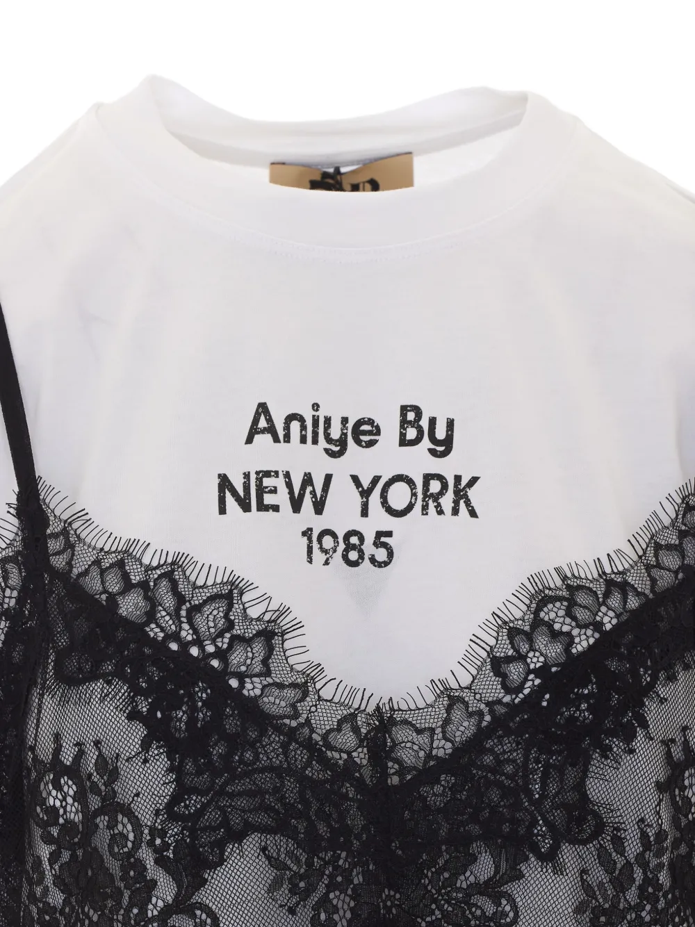 Aniye By Lila lace-detail T-shirt Wit