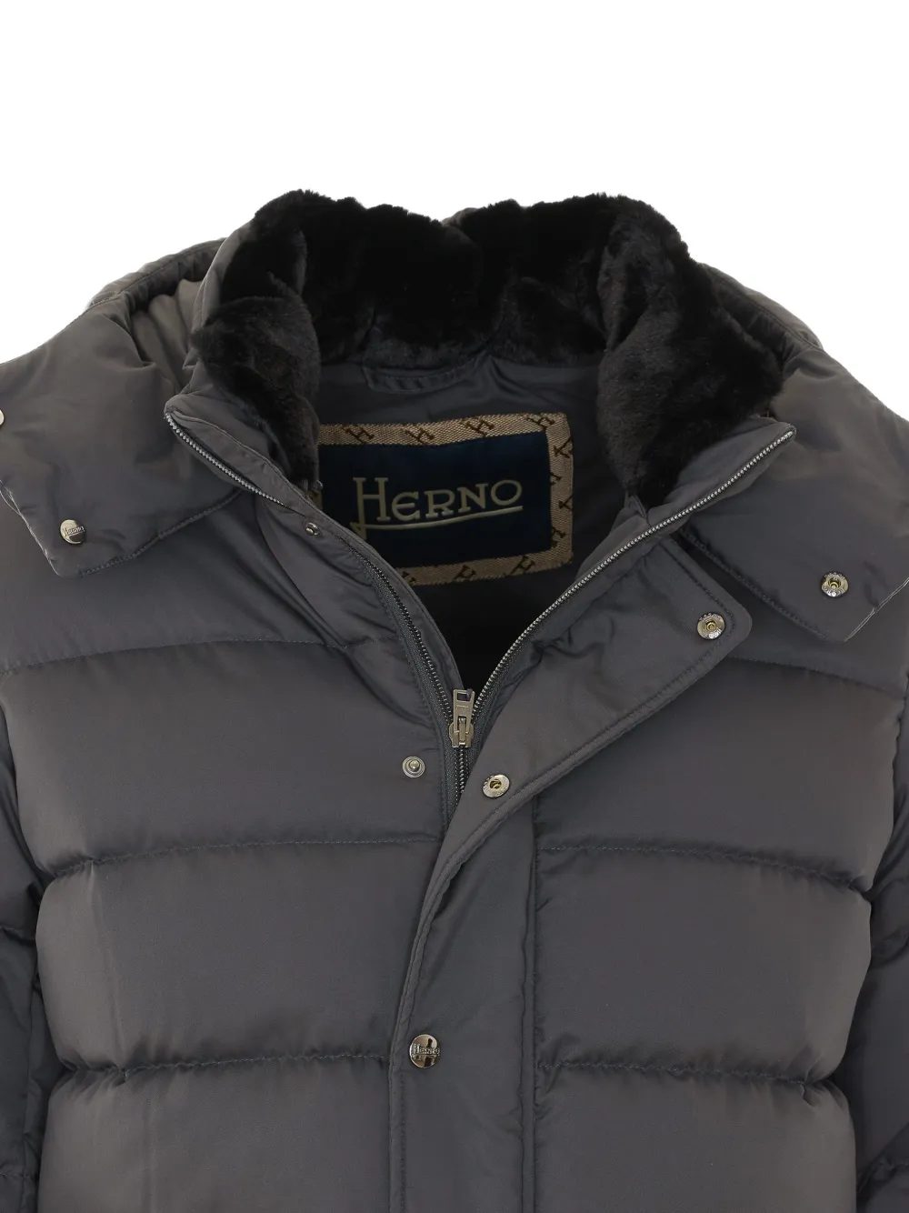Herno hooded padded jacket Grijs