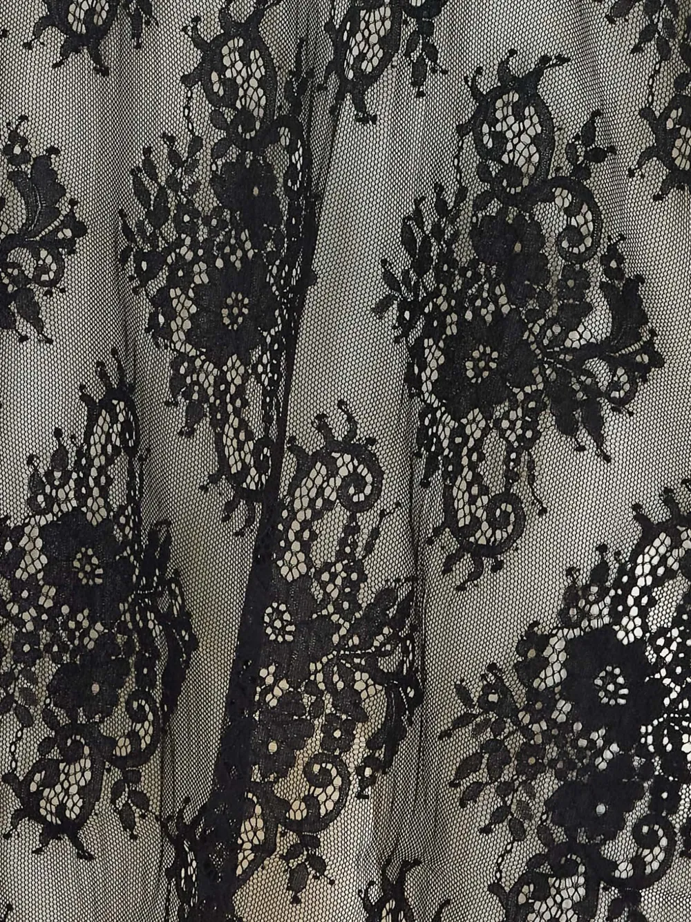 Aniye By Lila floral-lace T-shirt Zwart