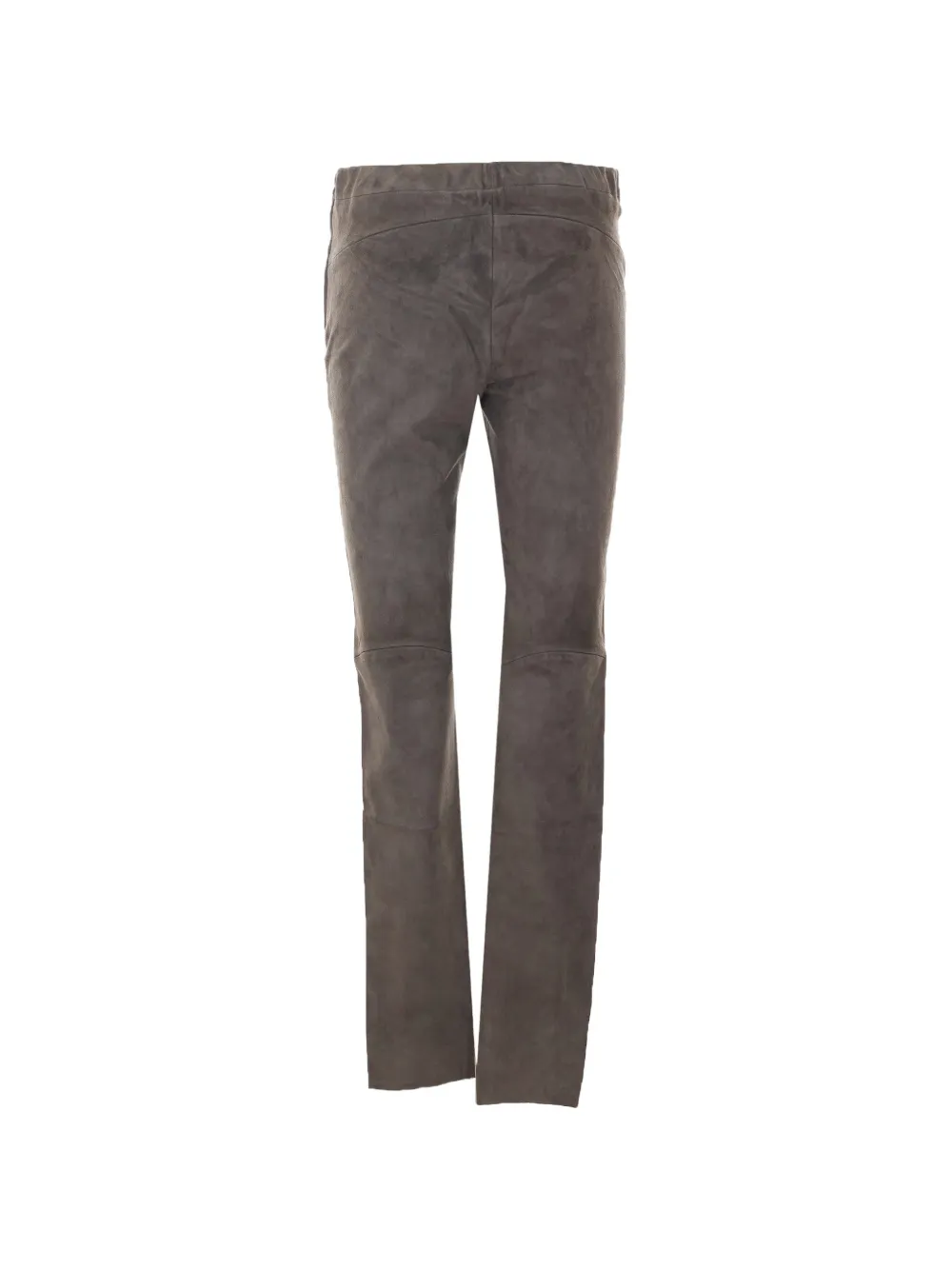 Arma suede slim-fit trousers Grijs