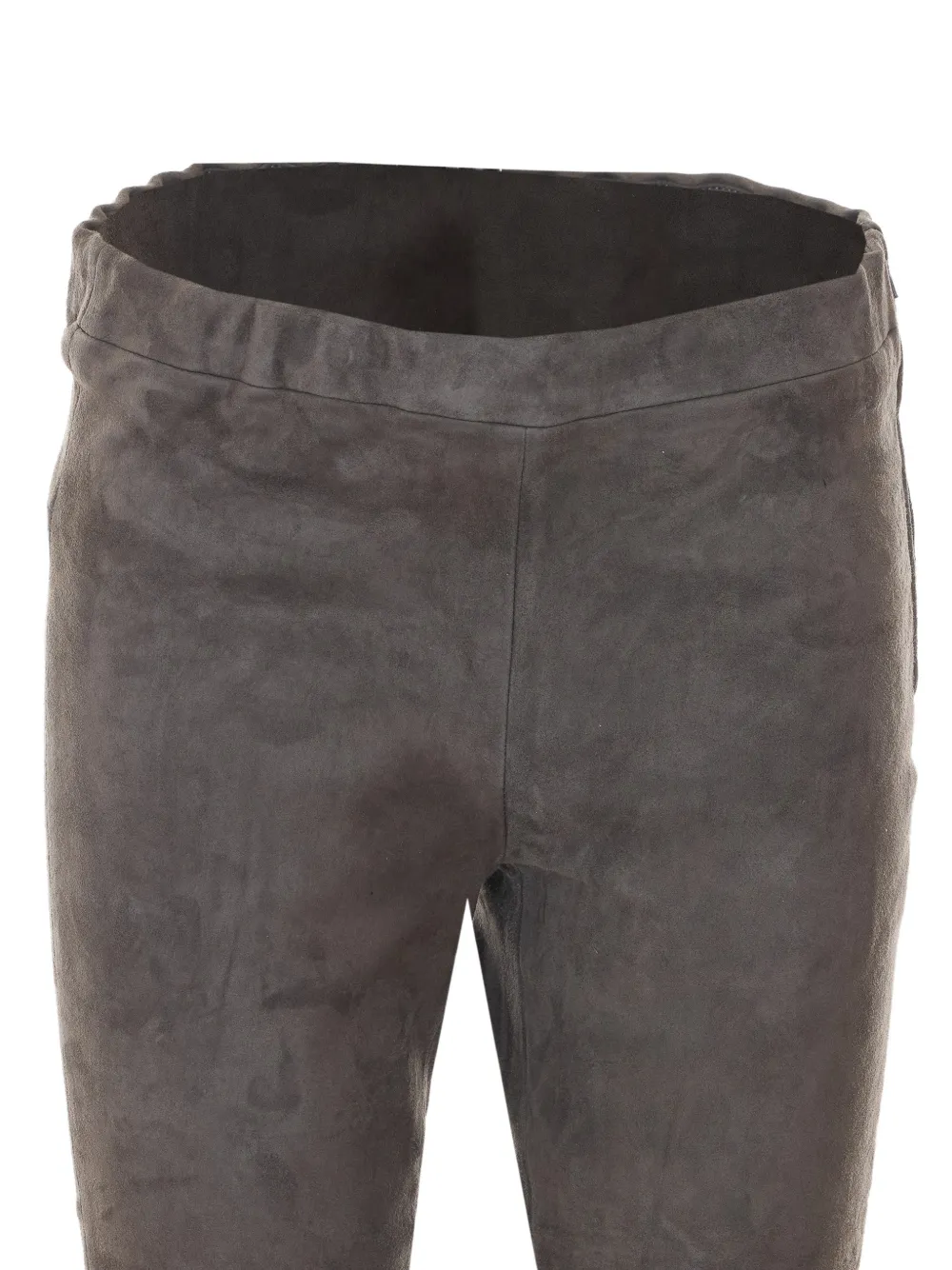Arma suede slim-fit trousers Grijs