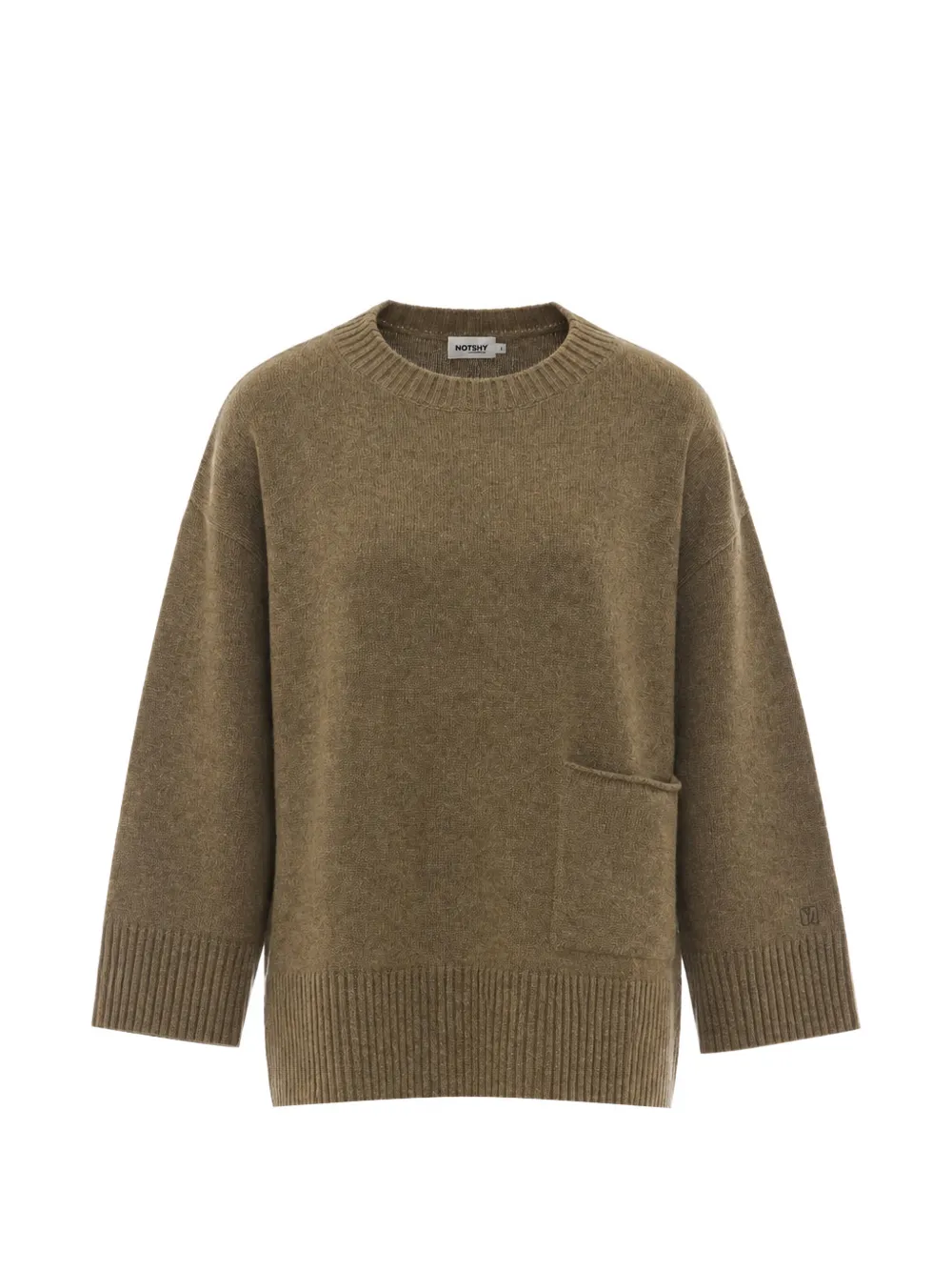Not Shy Rosie patch-pocket sweater - Verde