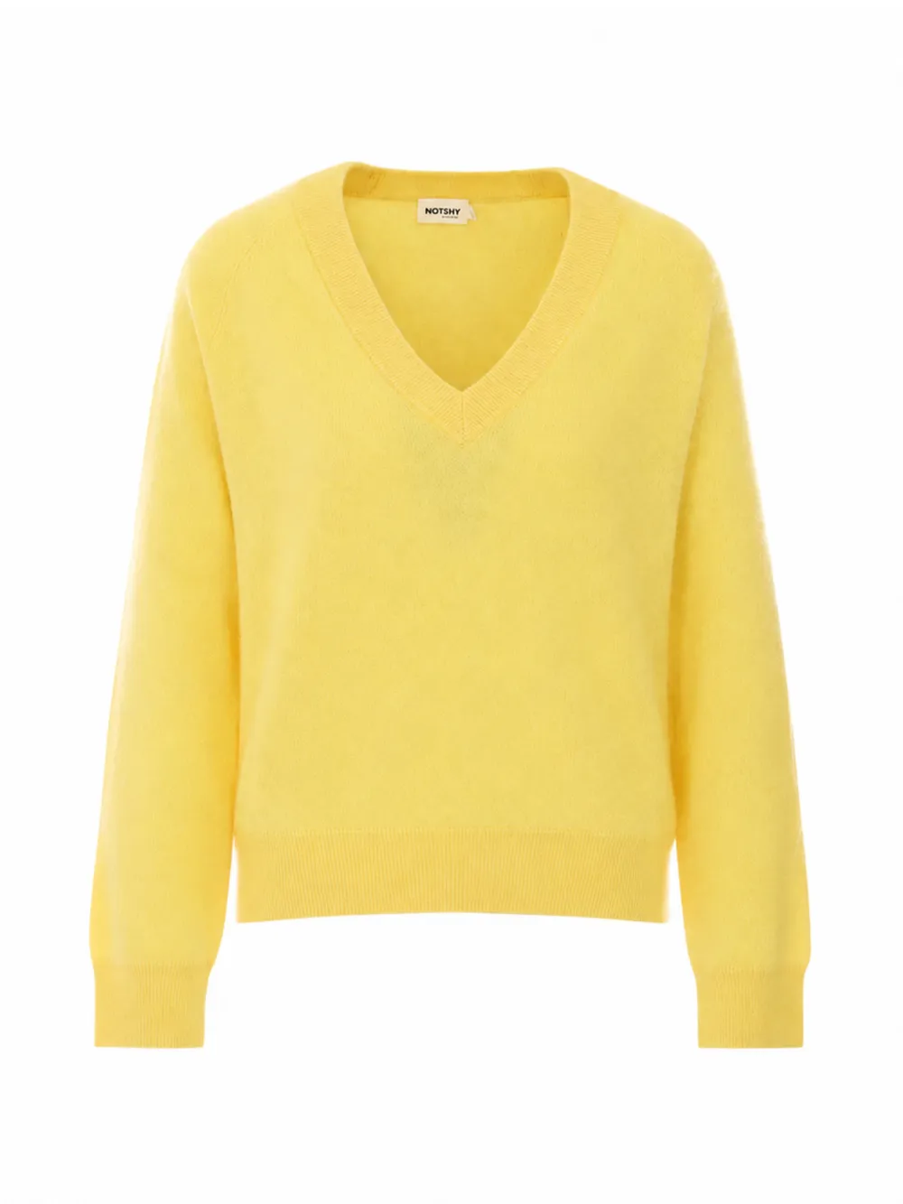 Not Shy Bethan V-neck sweater - Gelb