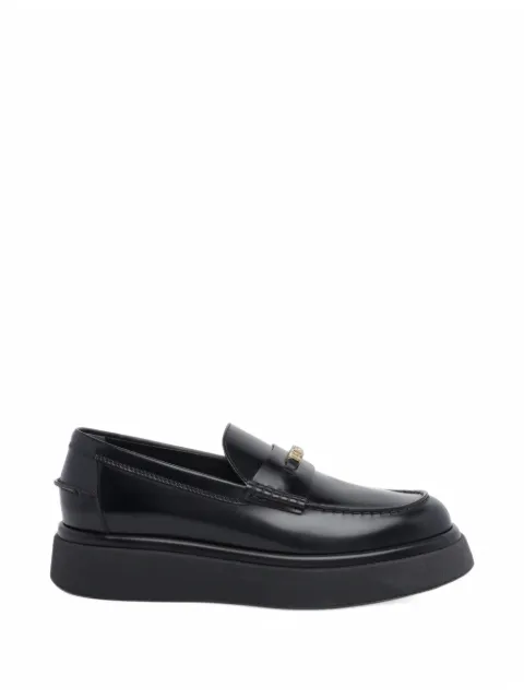 Tod's logo-plaque platform loafers