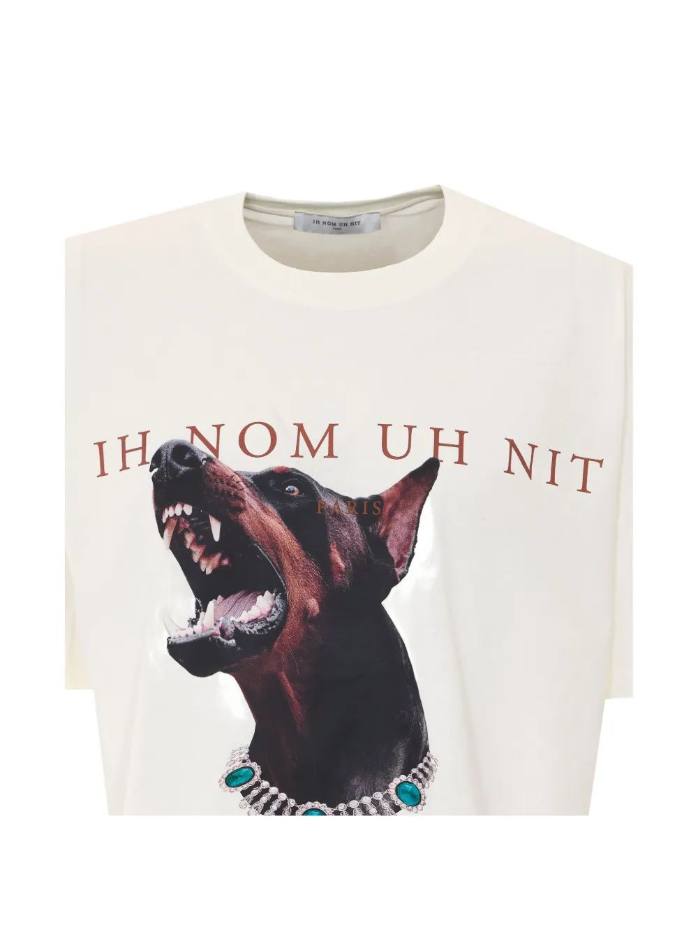 Ih Nom Uh Nit graphic-print logo-print T-shirt Beige