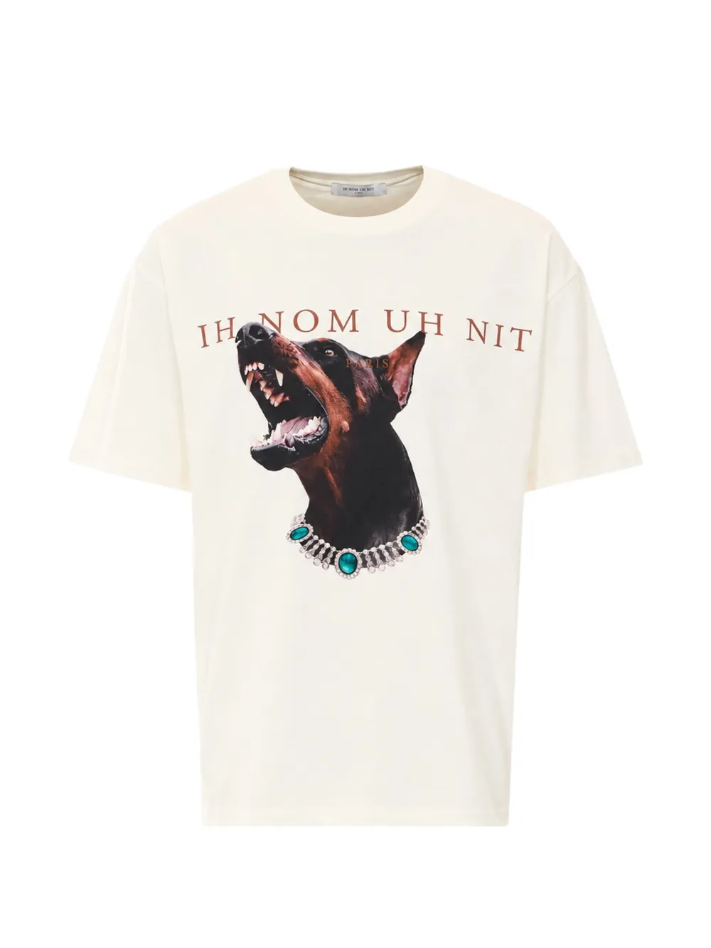 Ih Nom Uh Nit graphic-print logo-print T-shirt Beige