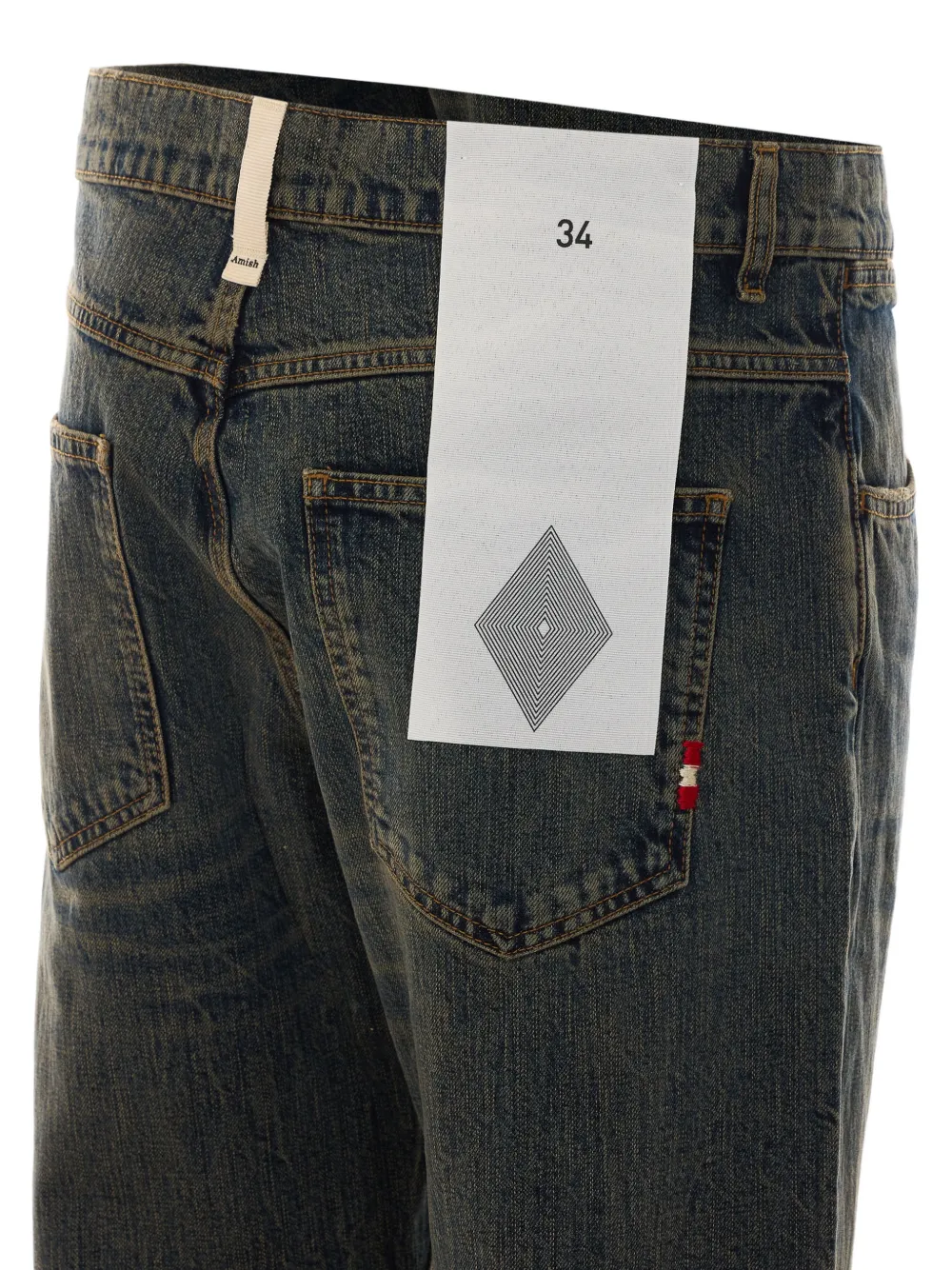 AMISH James loose-fit jeans Blauw