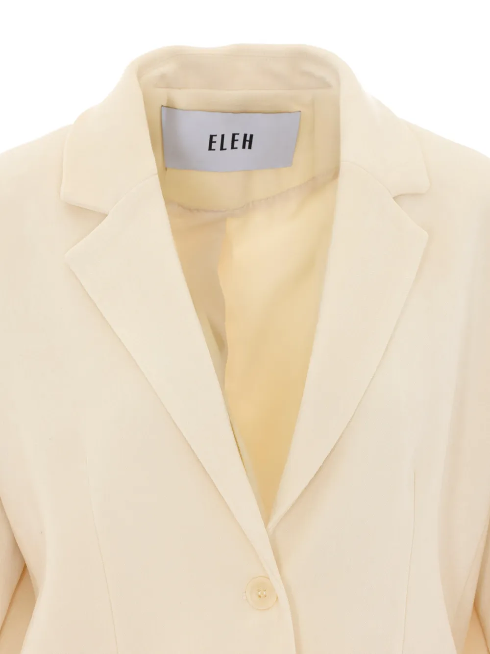 Eleh Blazer met enkele rij knopen en gekerfde revers Beige