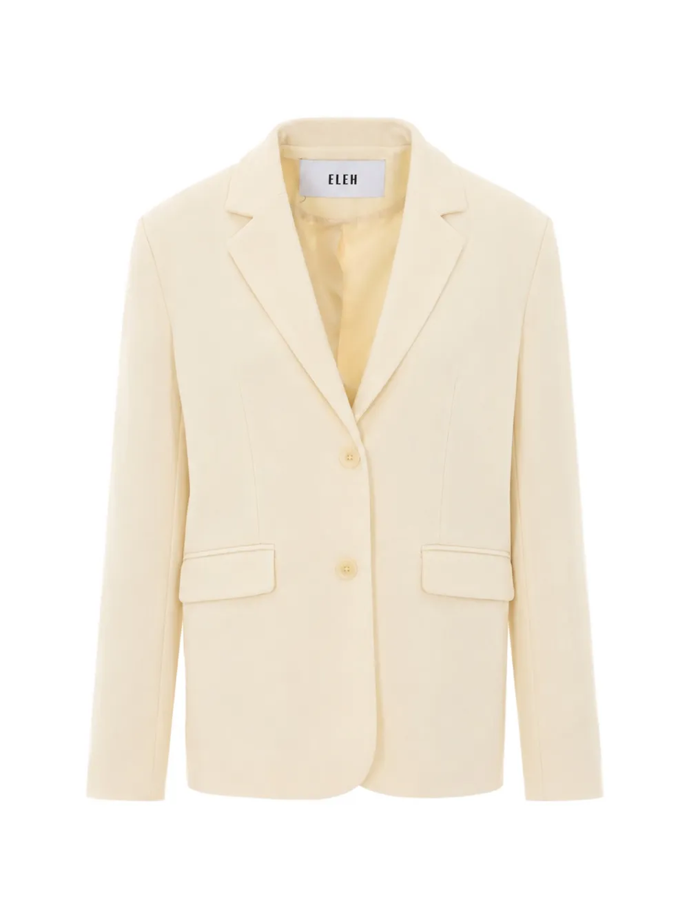 Eleh notched-lapel single-breasted blazer - Nude