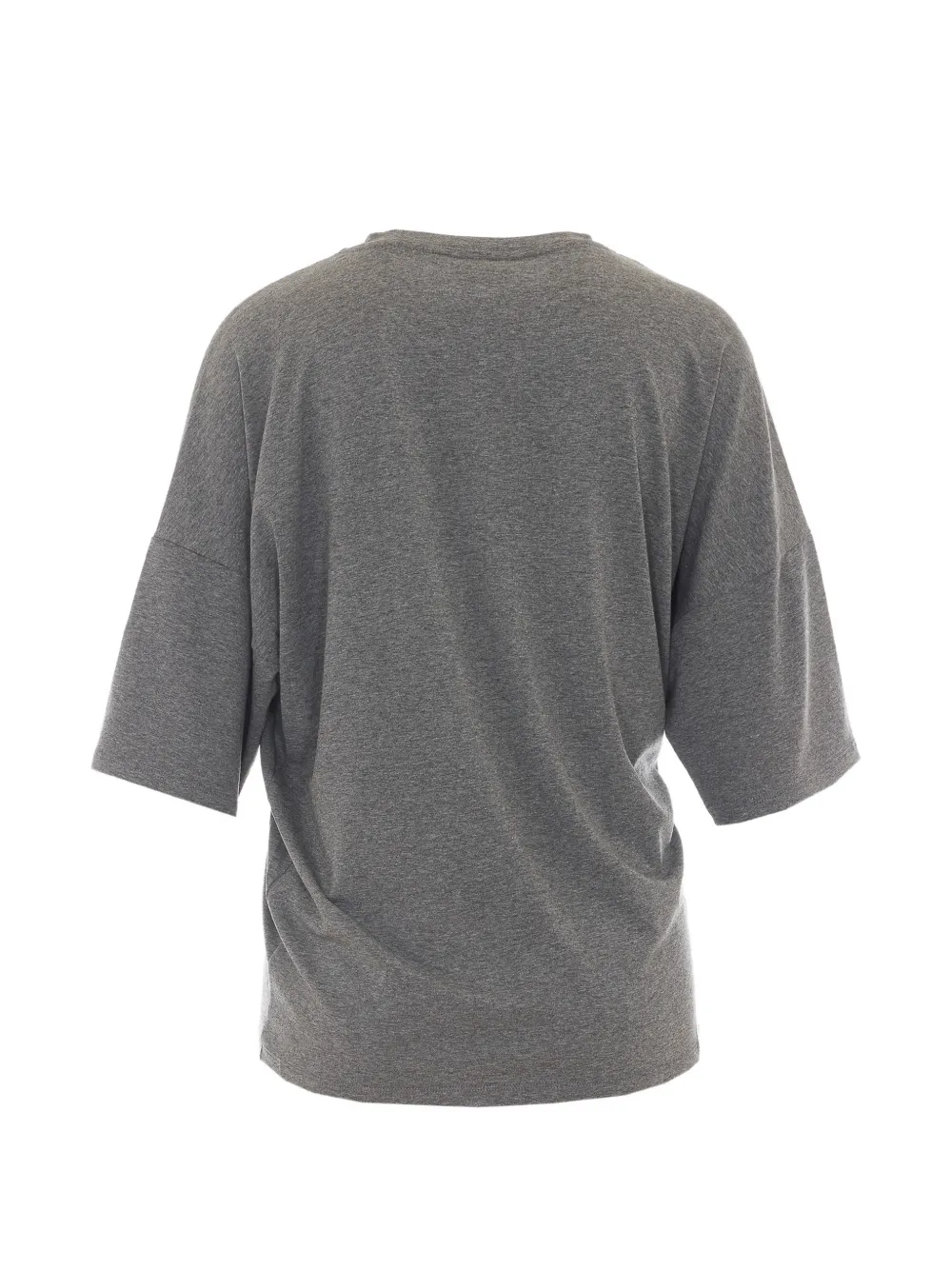 Essentiel Antwerp T-shirt met gesmockte voorkant Grijs