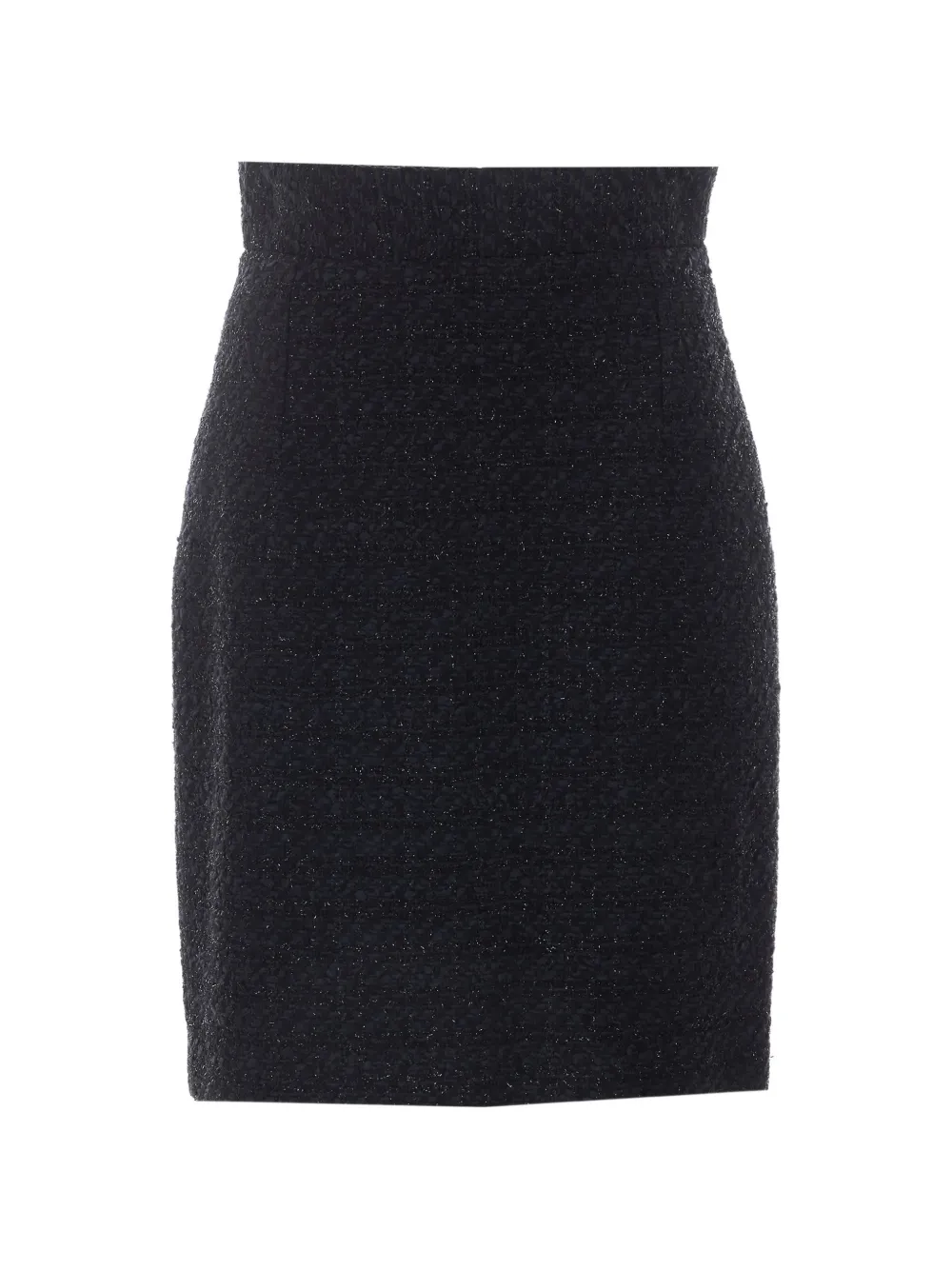 Tagliatore tweed-effect Nell midi skirt Zwart