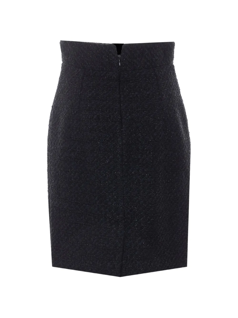 Tagliatore tweed-effect Nell midi skirt Zwart