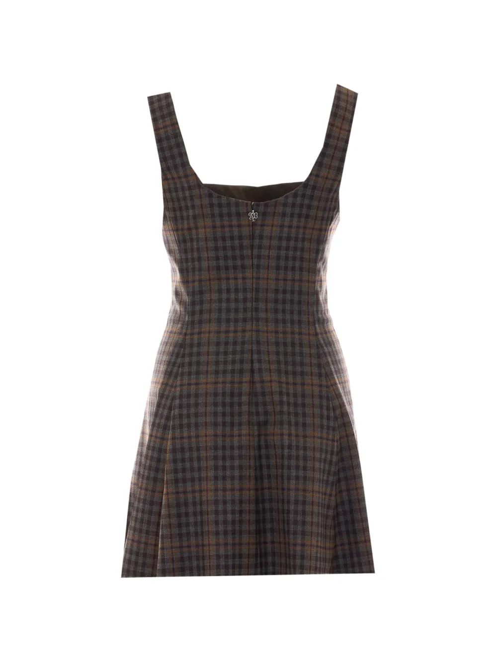 Aniye By check-motif sleeveless mini dress Grijs