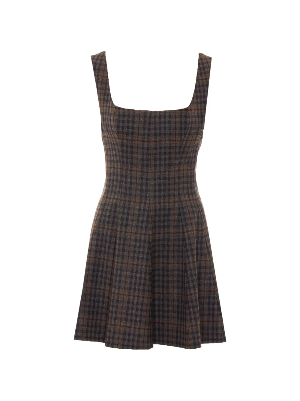 Aniye By check-motif sleeveless mini dress Grijs