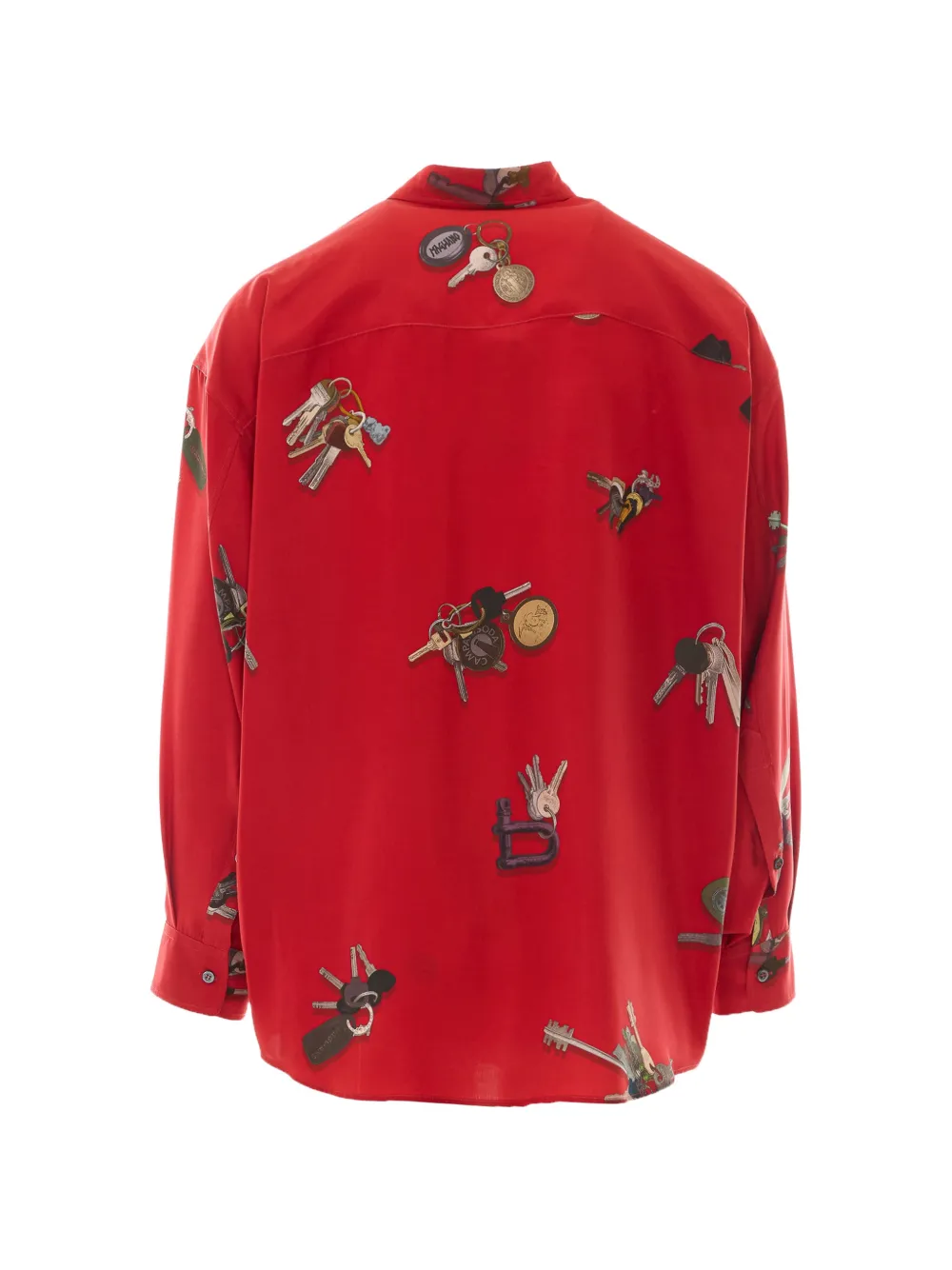 Magliano A Bunch Of Keys silk shirt Rood