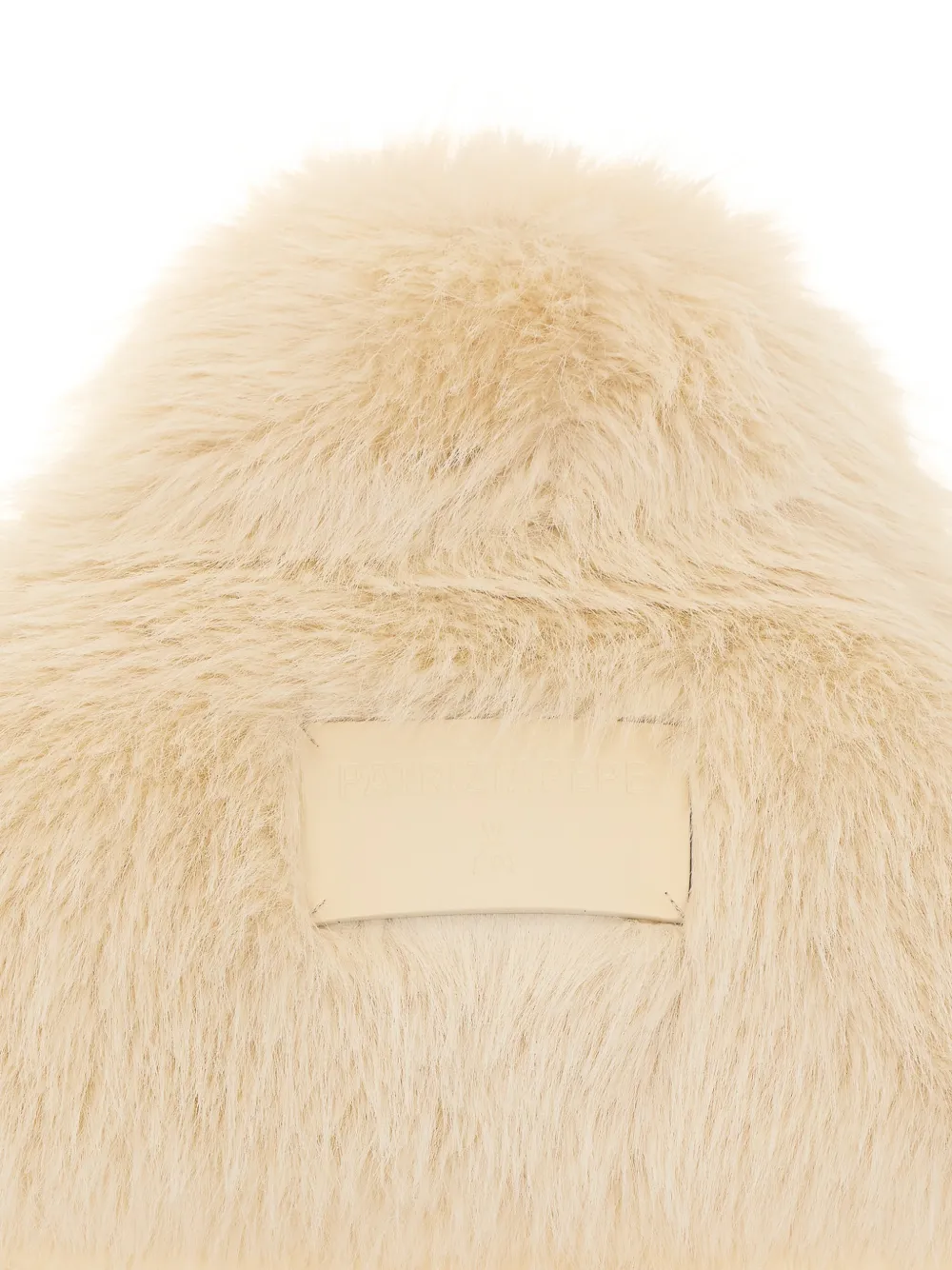 Patrizia Pepe Jas van imitatiebont met gesp-detail Beige