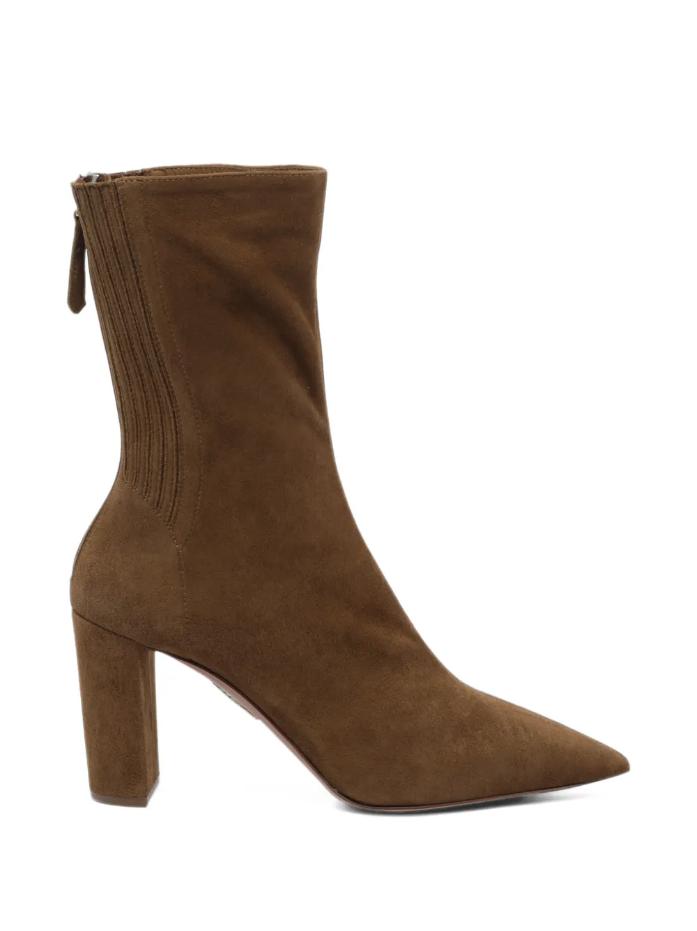 Aquazzura Saint Honoré block bootie 85 - Braun