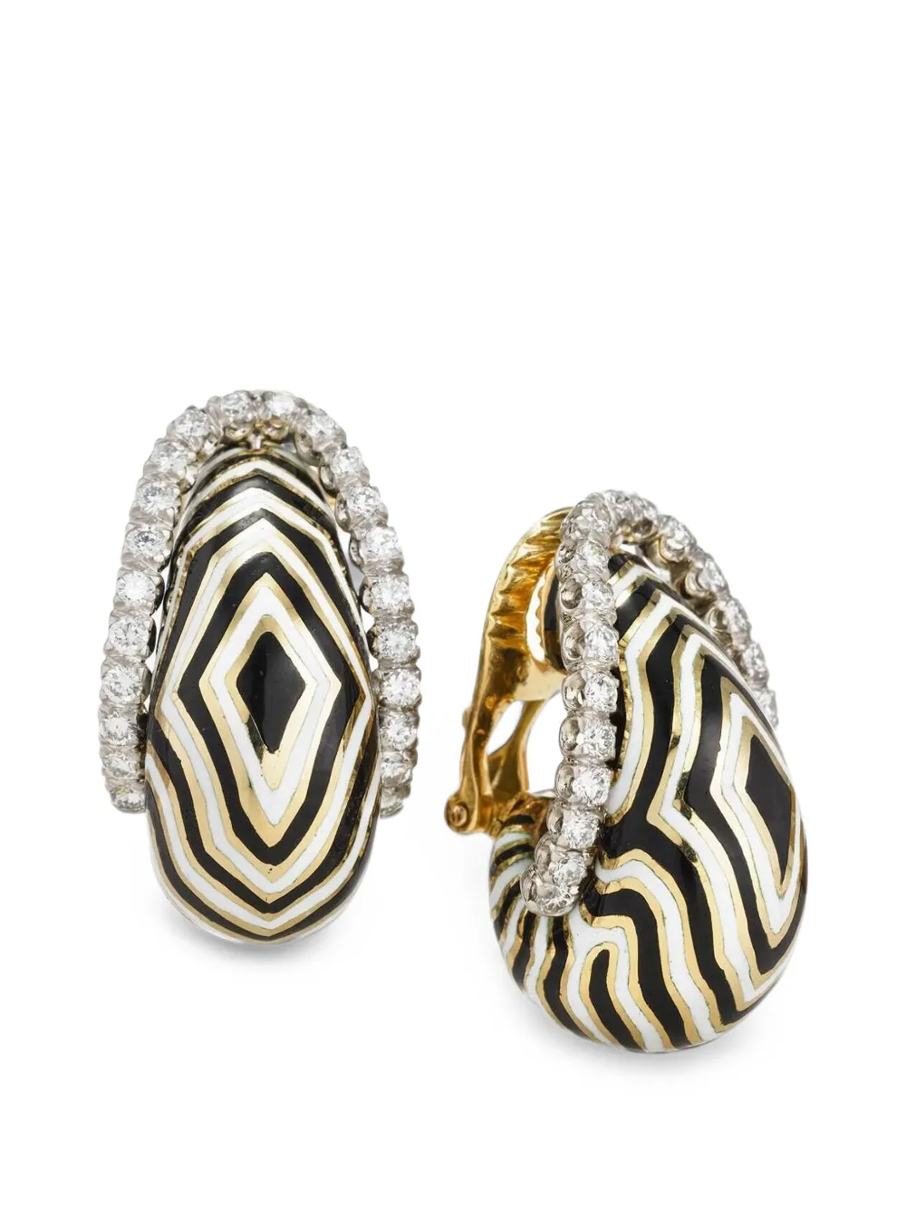 David Webb Vreeland diamond earrings