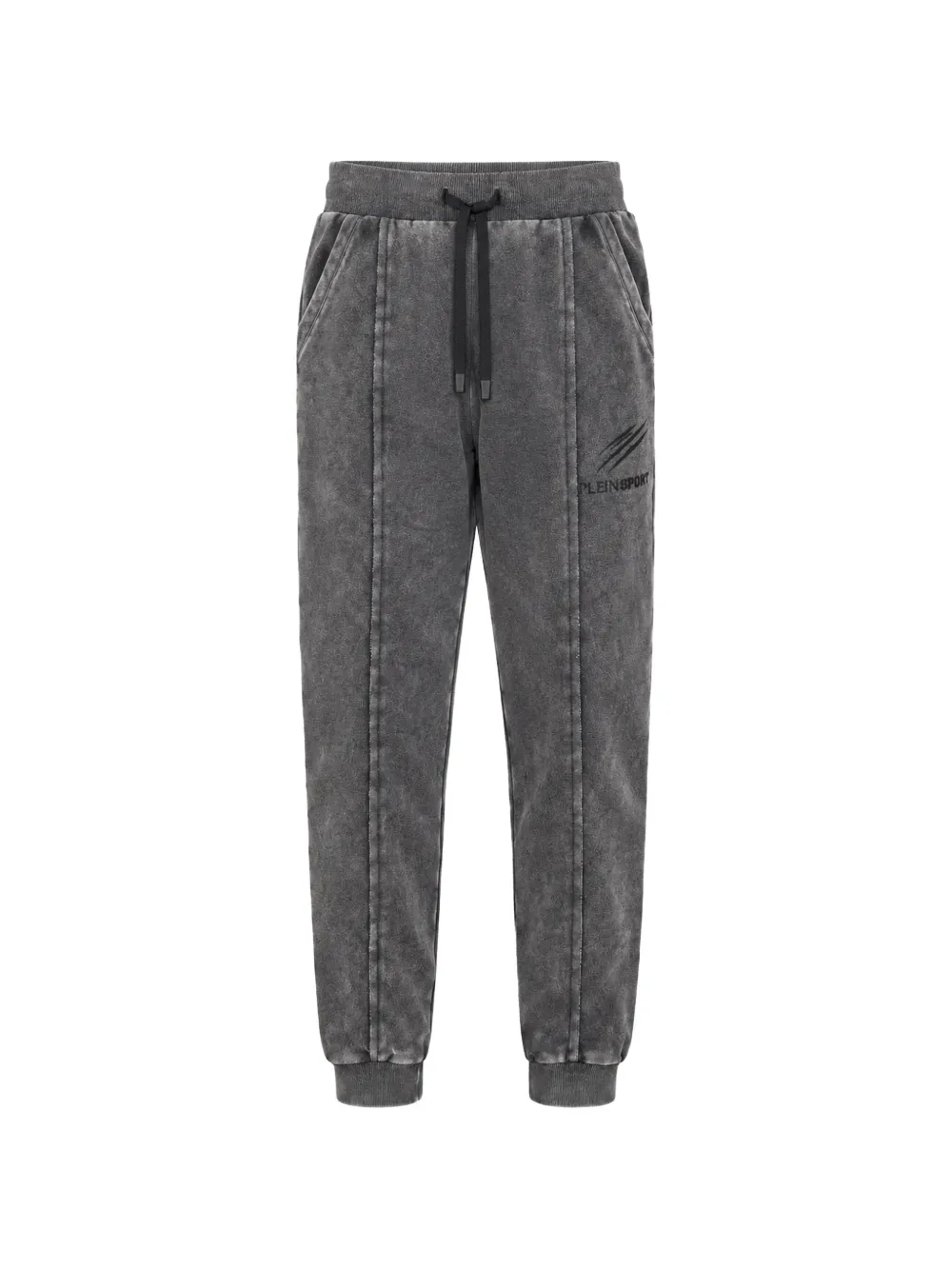 Plein Sport acid-wash track pants - Grigio