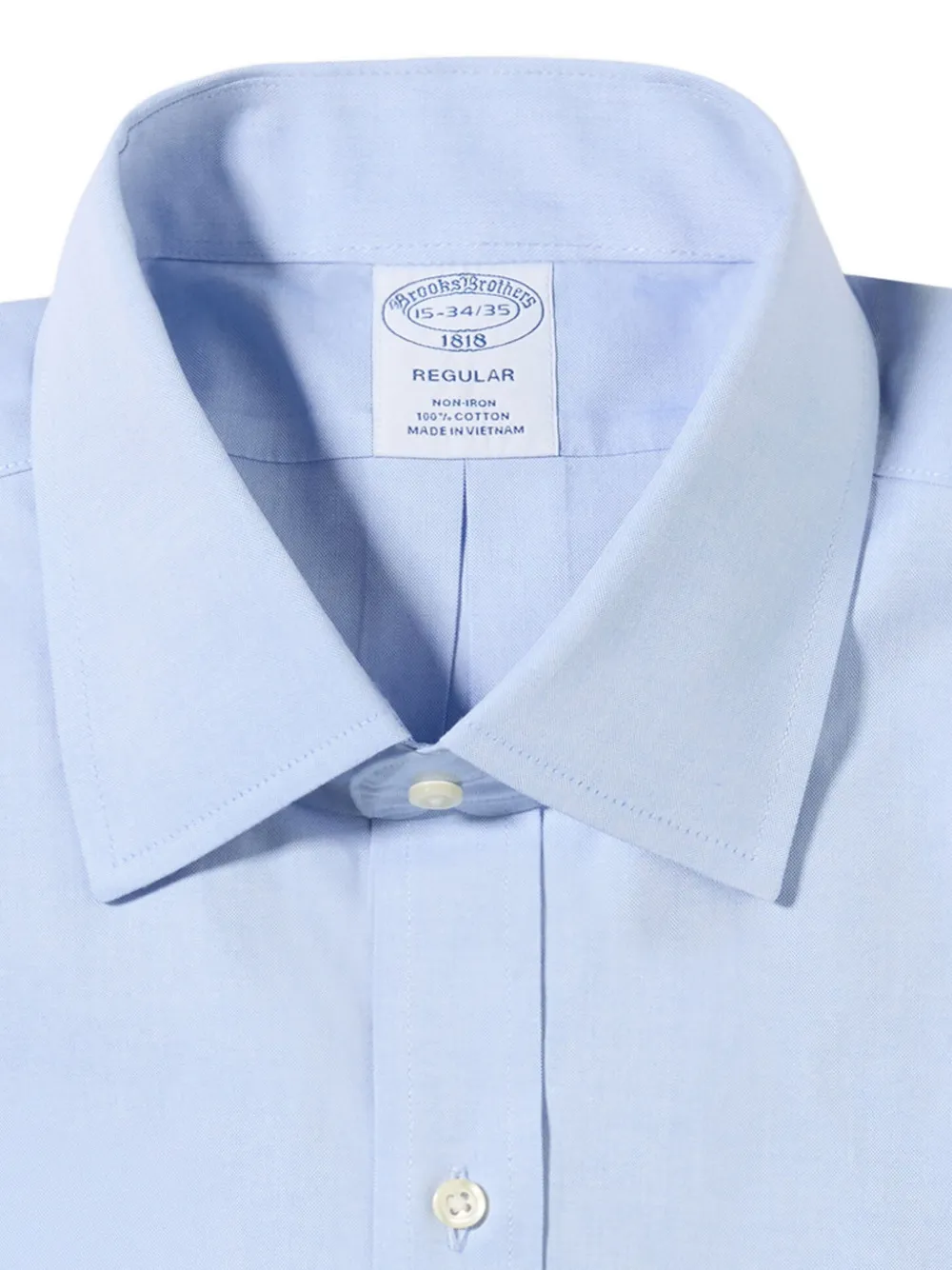 Brooks Brothers Ainsley regular-fit overhemd met kraag Blauw