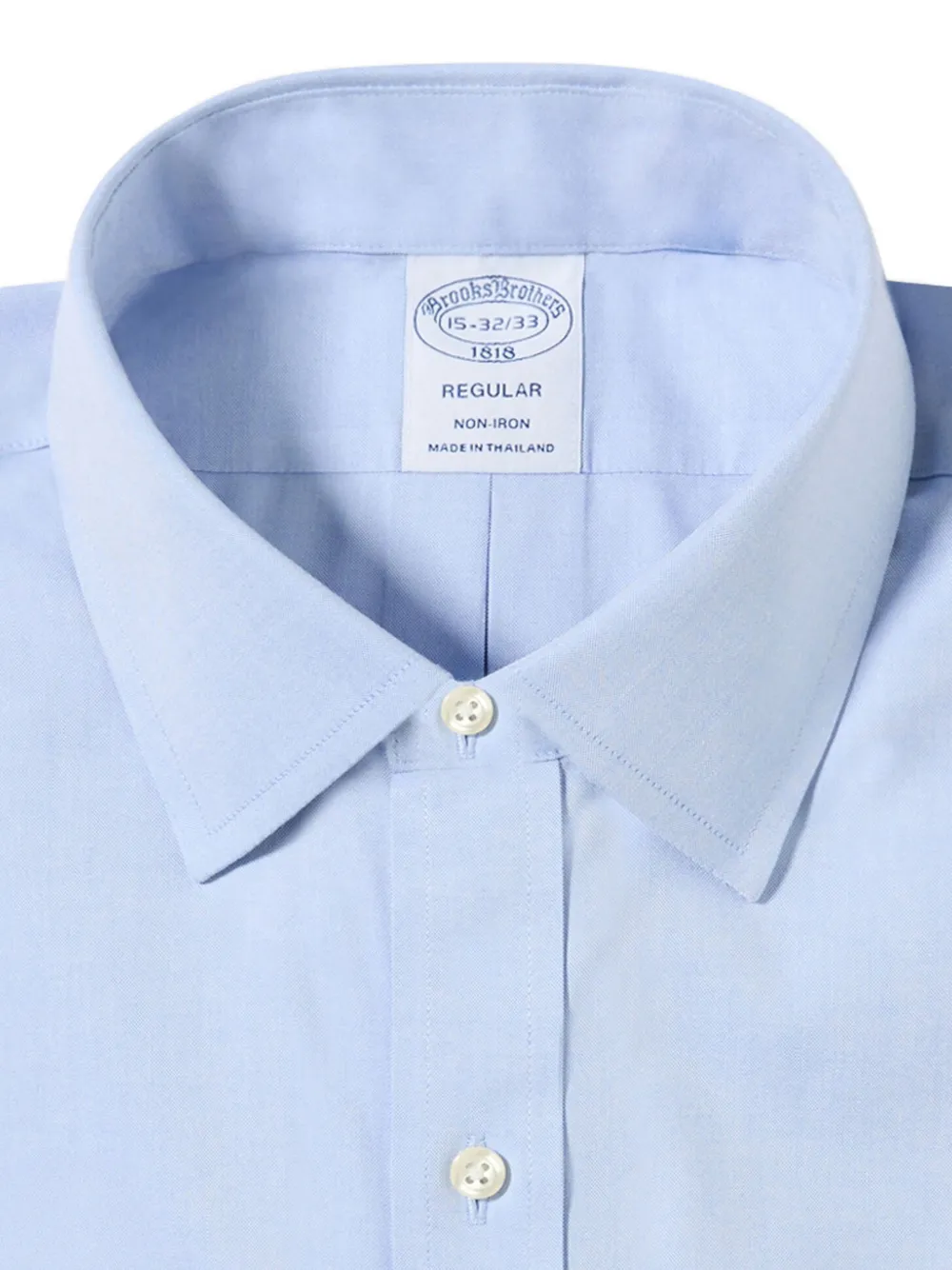 Brooks Brothers Strijkvrij Oxford overhemd met Ainsley-kraag Blauw