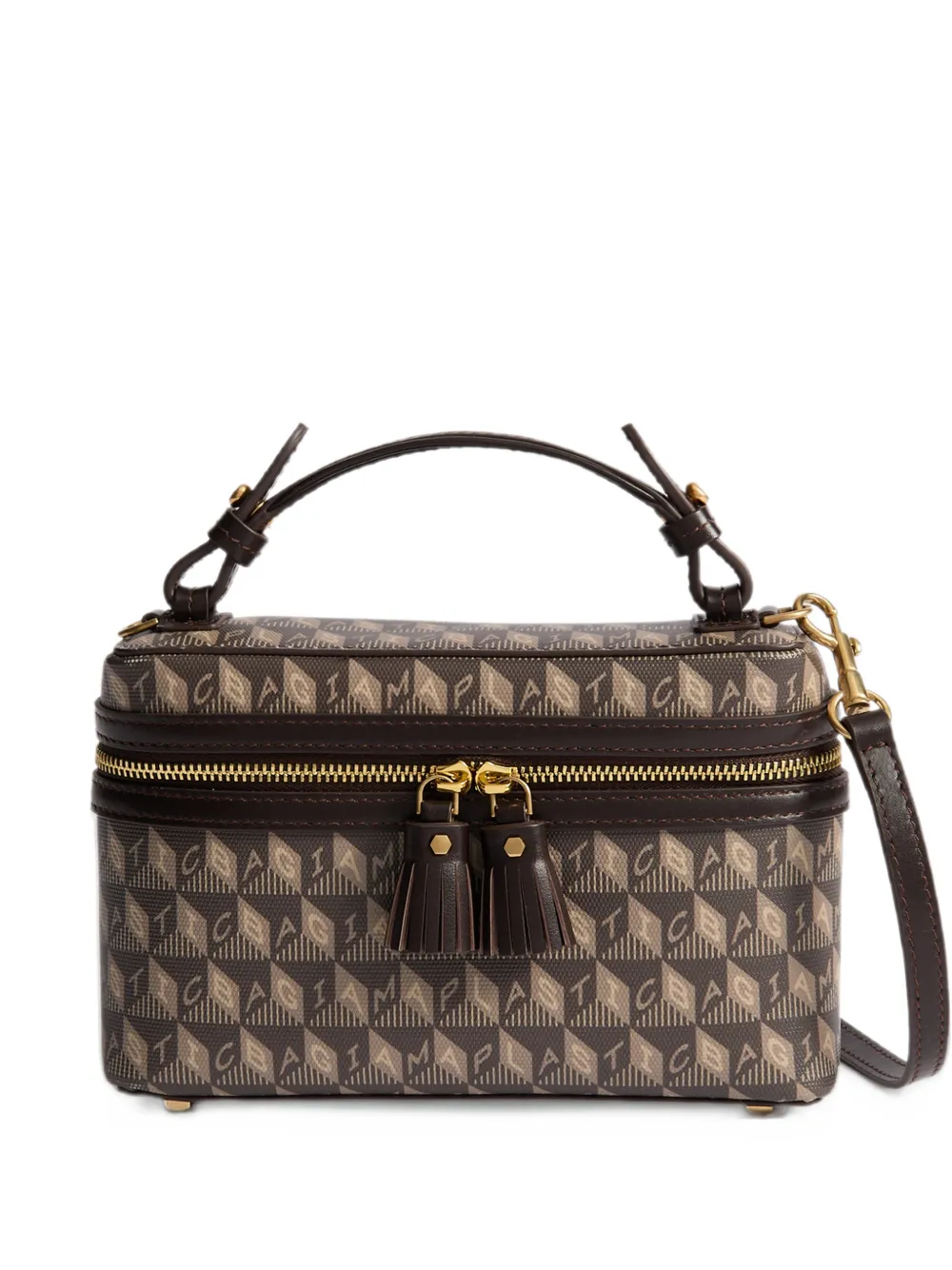 Anya Hindmarch Trousse I Am A Plastic Bag mini - Marrone
