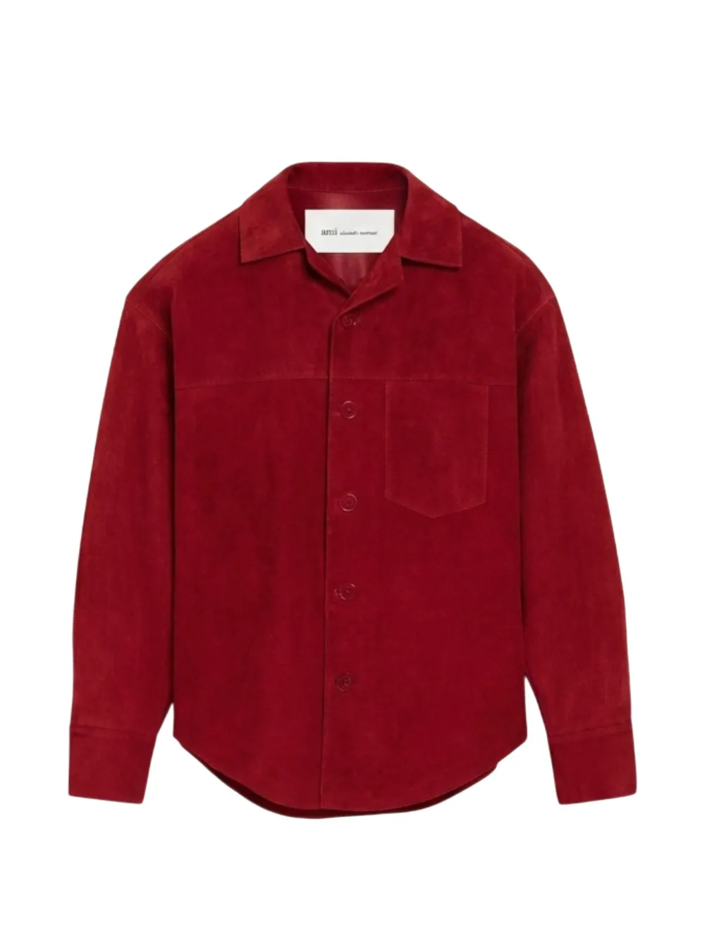 AMI Paris suede shirt jacket - Rot