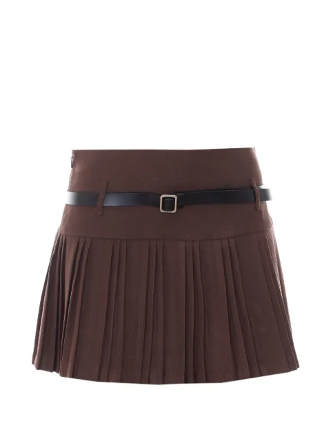 Eleh falda midi con pliegues y cinturón
