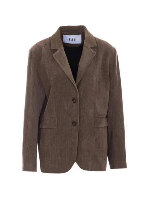 Eleh blazer côtelé à simple boutonnage