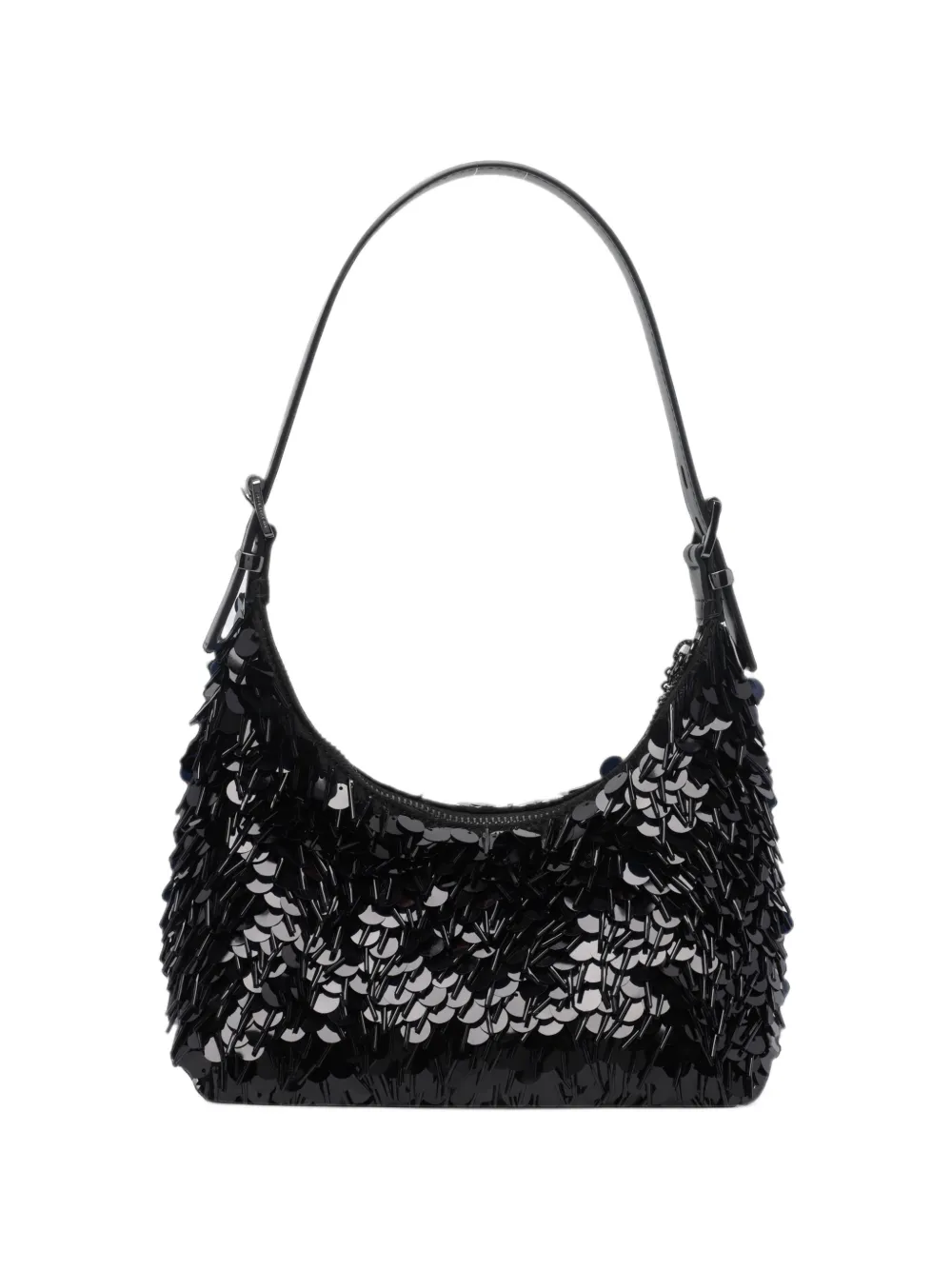 Michael Kors Nolita small paillette embellished pochette bag Zwart