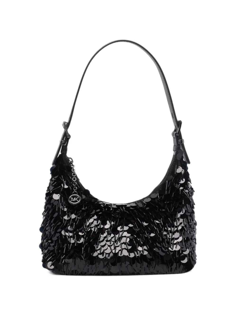 Michael Michael Kors Nolita small paillette embellished pochette bag - Black
