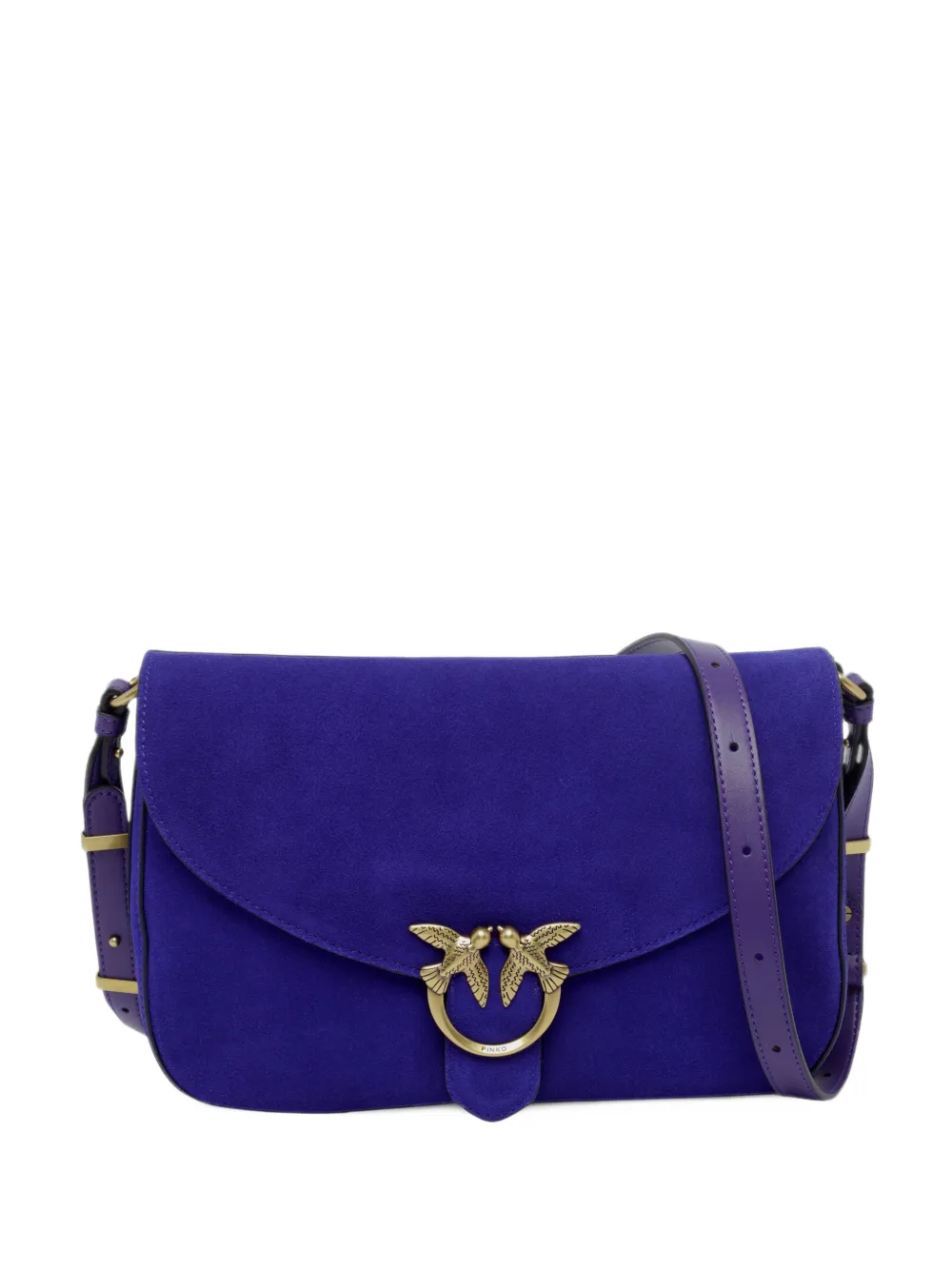 PINKO Love Classic suede satchel bag - Blau