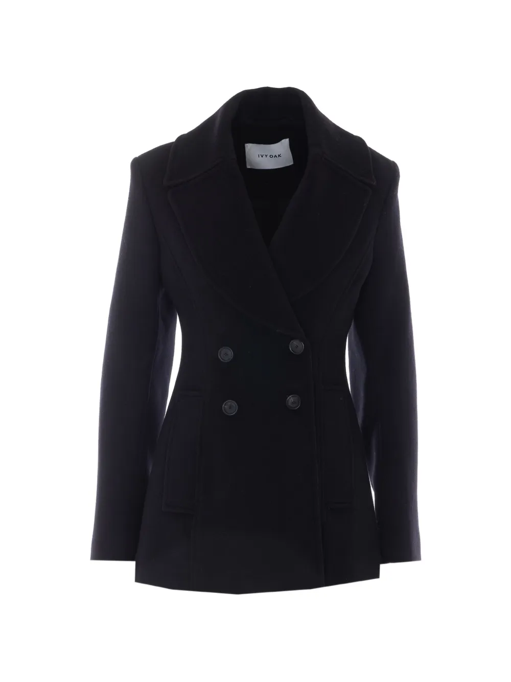 IVY OAK Calliope long-sleeve double-breasted coat