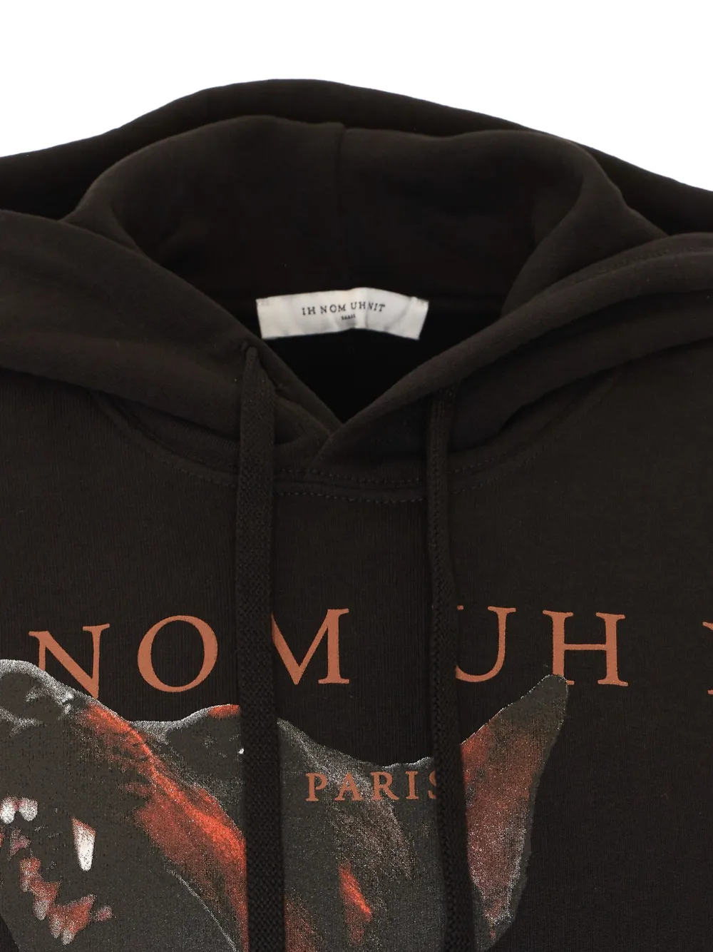 Ih Nom Uh Nit graphic-print drawstring hoodie Zwart
