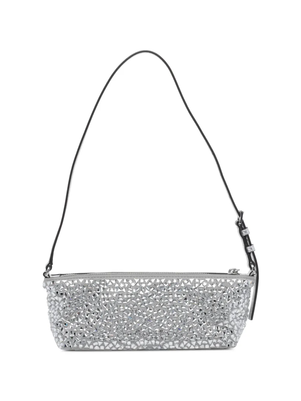 Michael Kors Laila crystal-embellished clutch bag Zilver