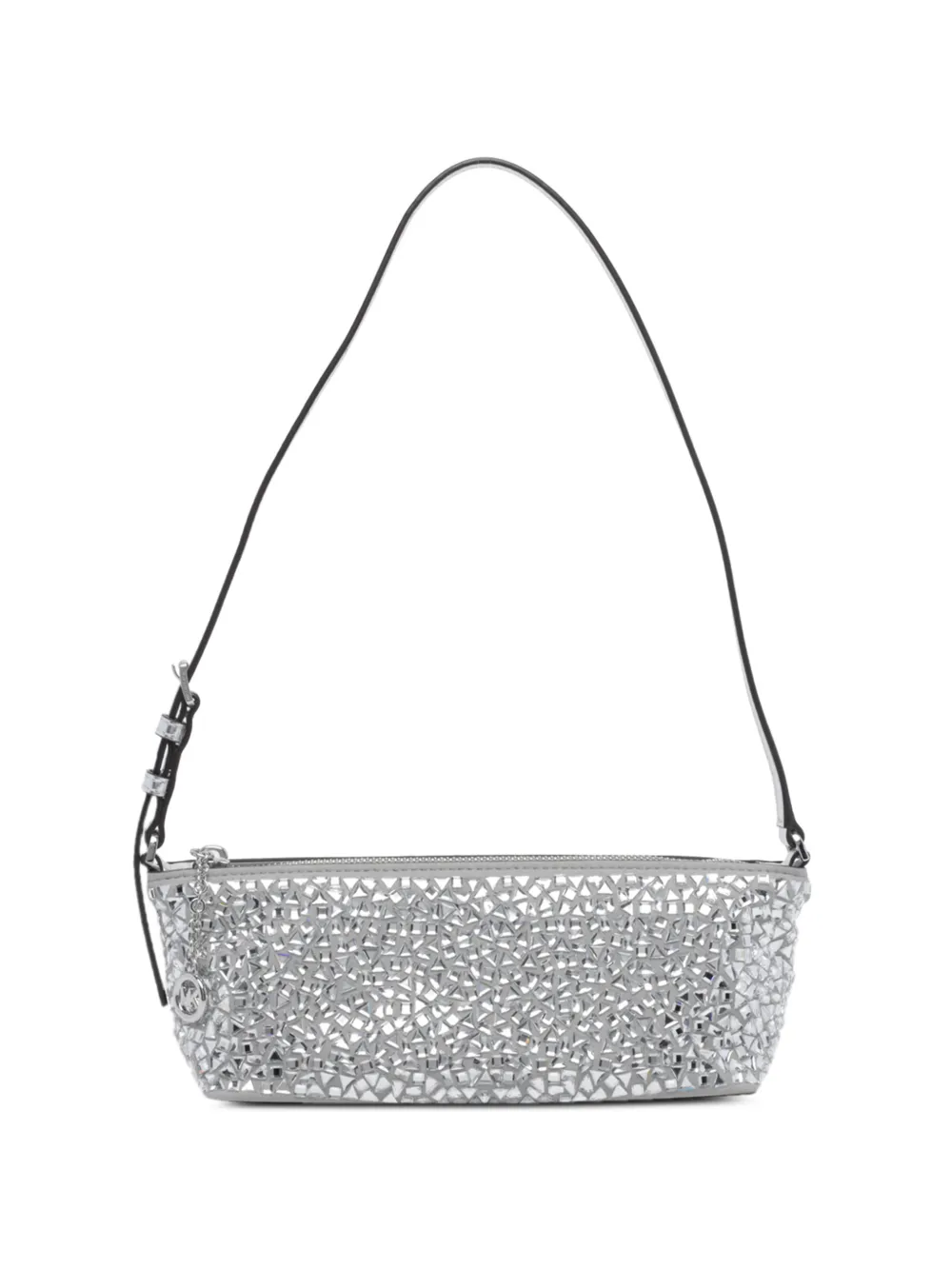 Michael Kors Nolita small paillette embellished pochette bag Zwart