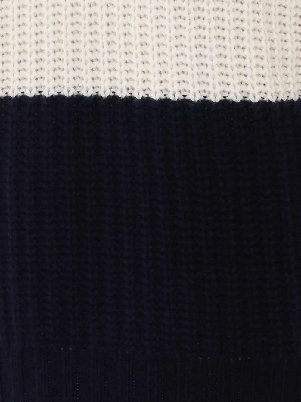 Lisa Yang Rafferty half-zip striped sweater Blauw