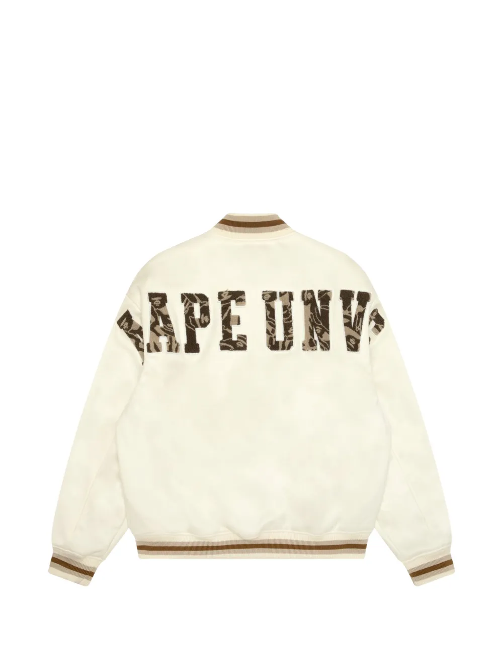 AAPE BY *A BATHING APE AAPEUNVS embroidered bomber jacket Beige