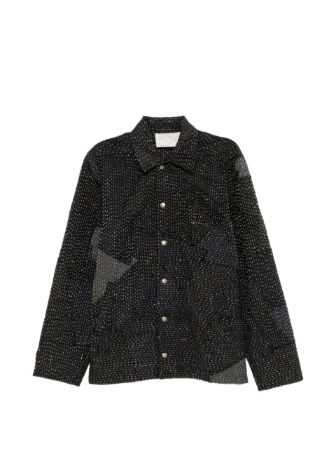 By Walid city-stripe milton jacket