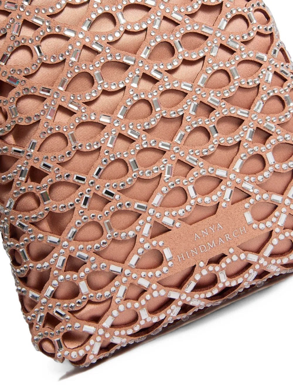 Anya Hindmarch mini Glebe embellished tote bag Roze