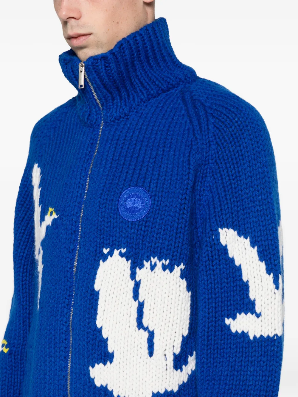 Canada Goose Moisie knit cardigan Blauw