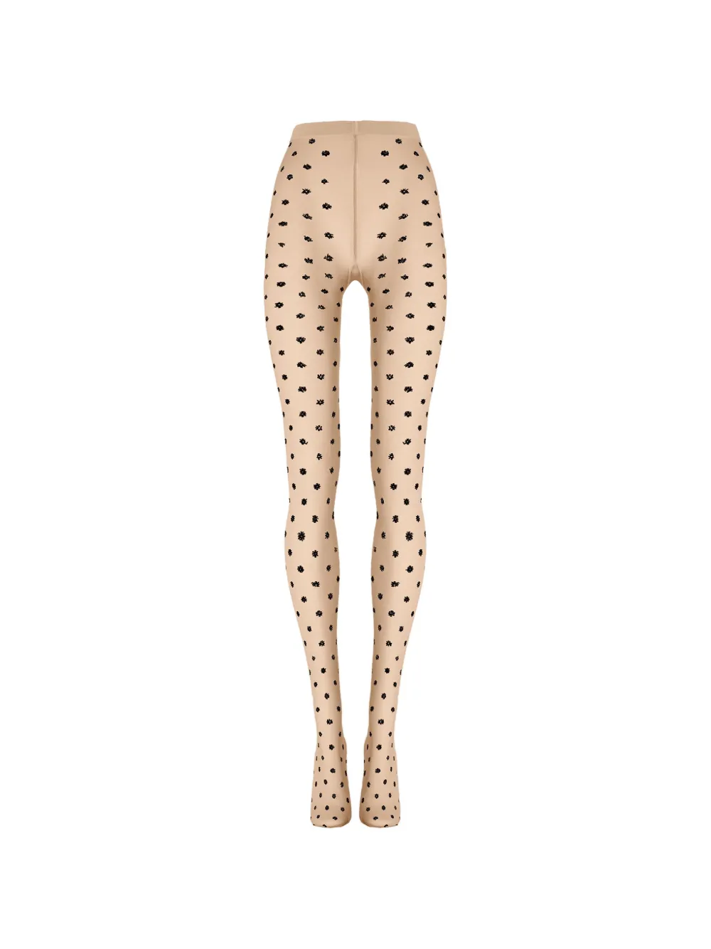 Wolford Daisy Floral-pattern Tights In Neutral