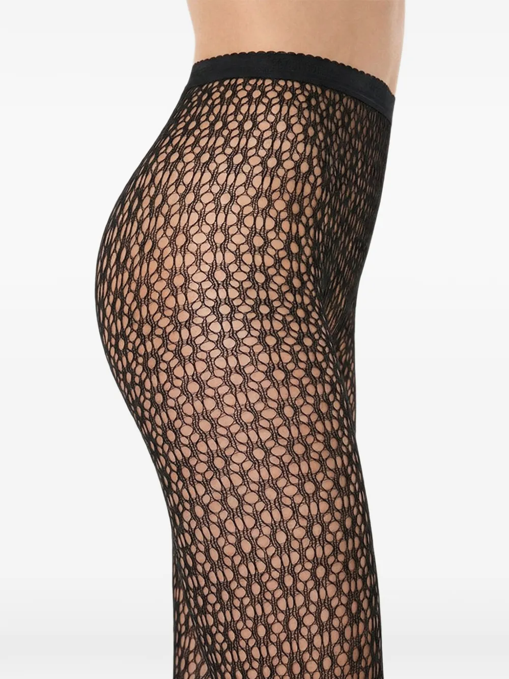 Wolford Panty met bloemen-jacquard Zwart