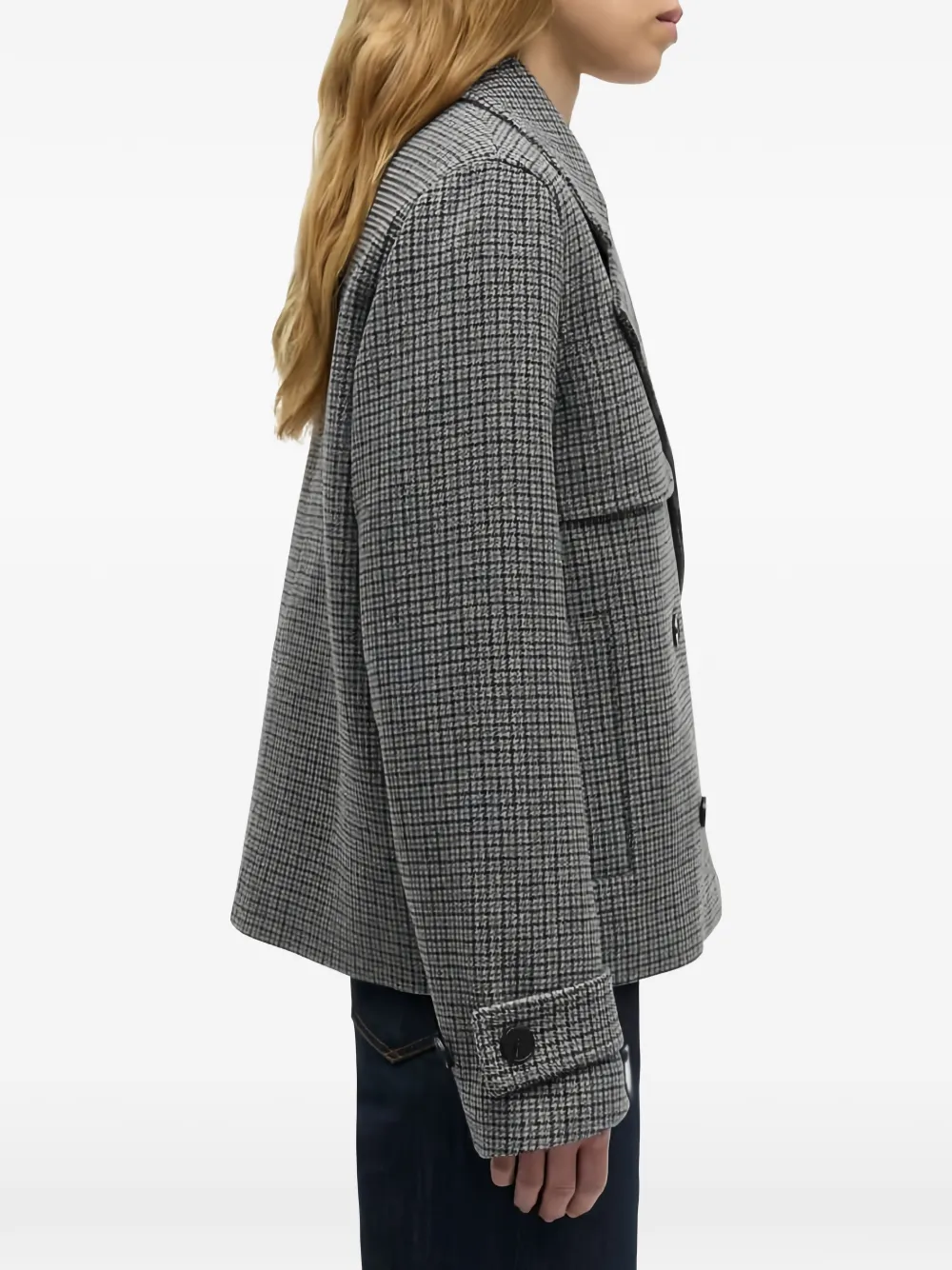 SAMSOE Samarta double-breasted blazer Grijs